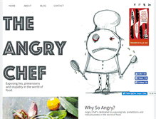 Tablet Screenshot of angry-chef.com